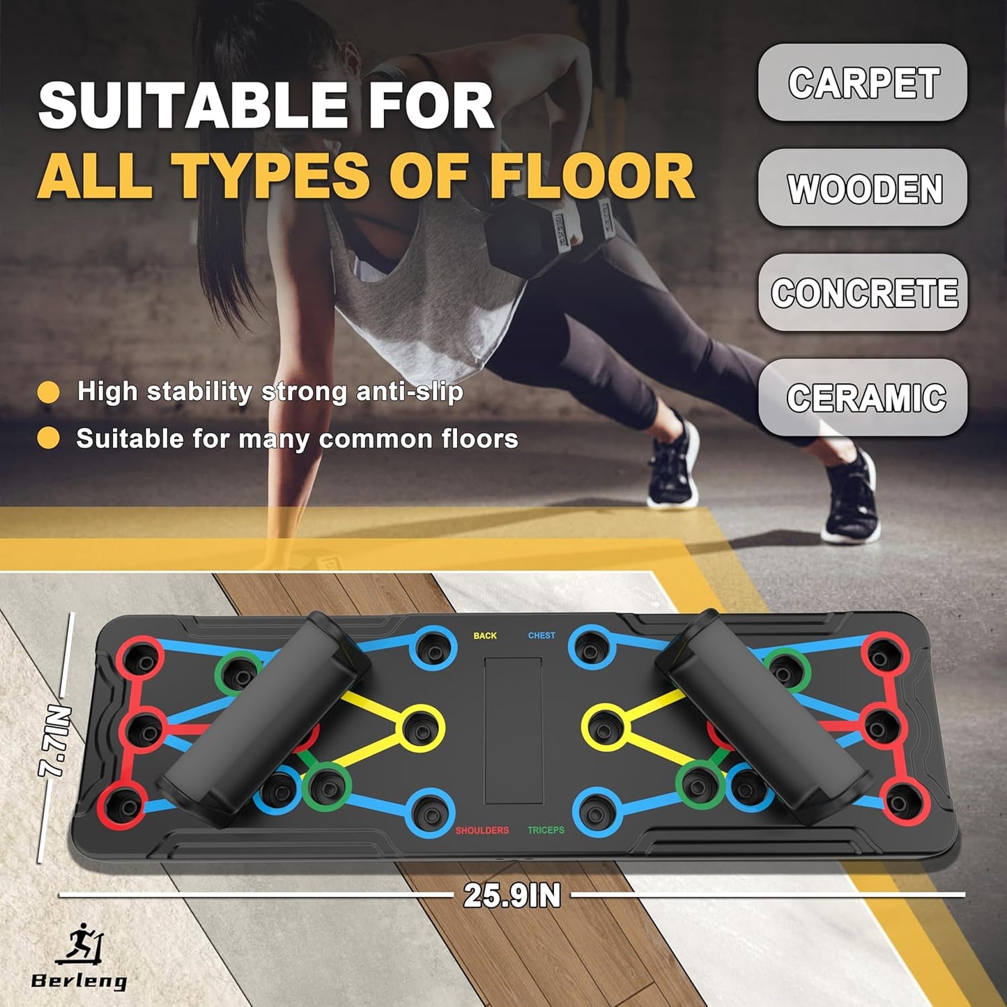 Trainingsboard multifunctioneel blauw