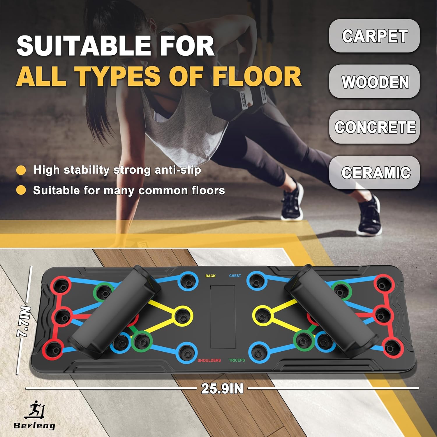 Trainingsboard multifunctioneel blauw
