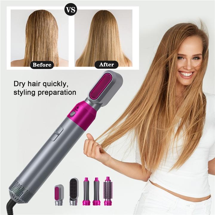 Voor en na multifunctionele haarstyler