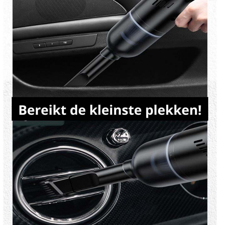 AutoVac Pro Draagbare  Stofzuiger - Lichtgewicht, Soft Noise & Krachtig