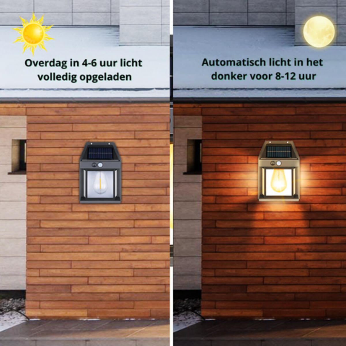 SolarLume LED Solar Wandspots Deluxe - Creëer de perfecte sfeer in jouw tuin