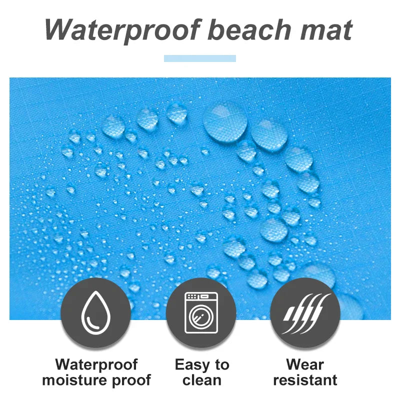 BreezeMat - Waterdichte Strandmat – De Draagbare Picknickmat voor Avonturen Buiten