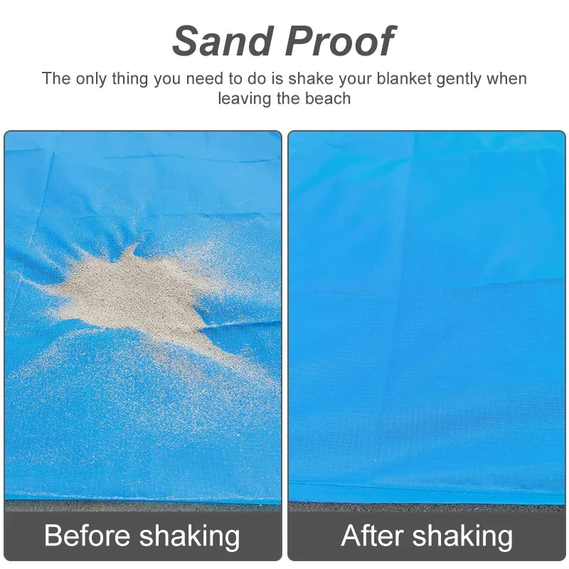 BreezeMat - Waterdichte Strandmat – De Draagbare Picknickmat voor Avonturen Buiten