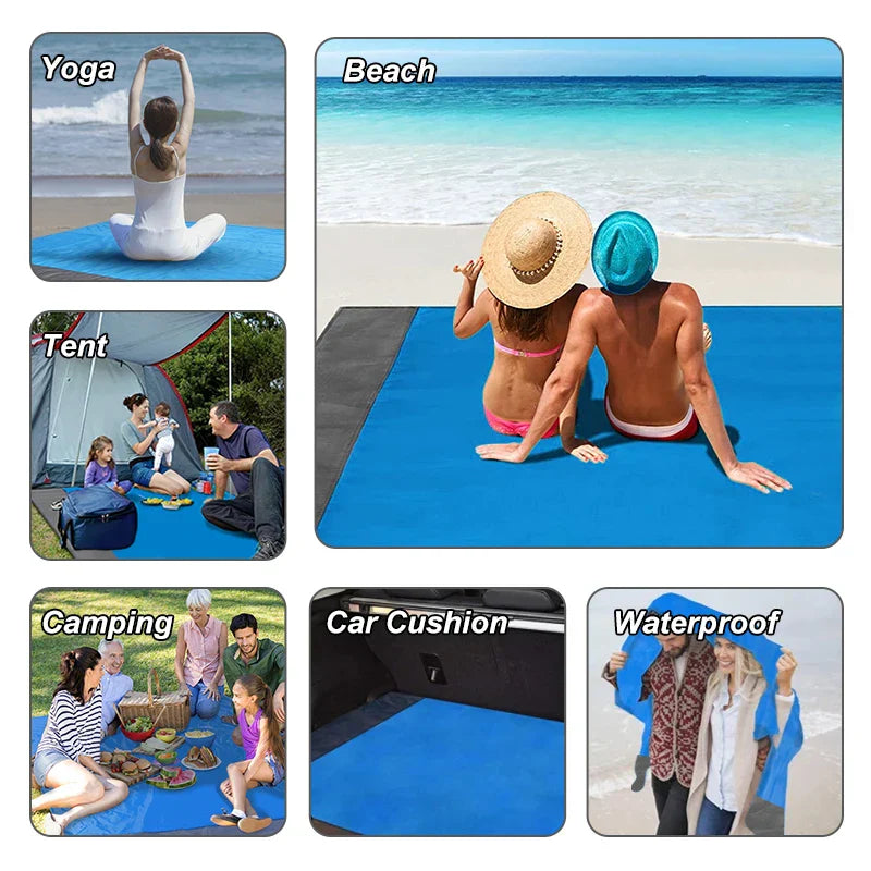 BreezeMat - Waterdichte Strandmat – De Draagbare Picknickmat voor Avonturen Buiten