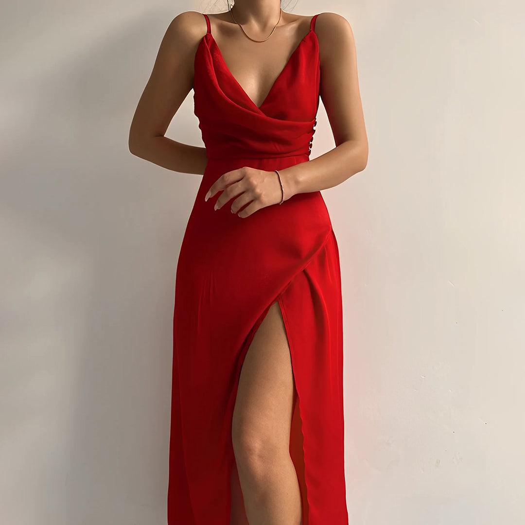 Élise - Elegante Jurk Met Split