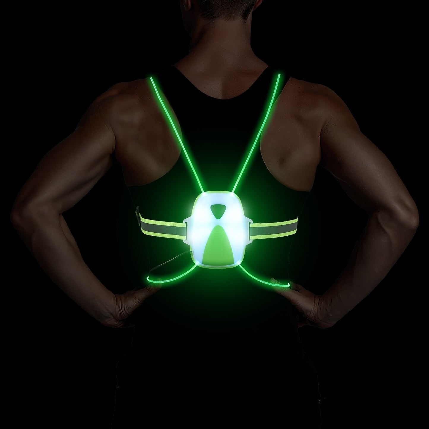 GlowRun Vest - Verlicht Hardloopveiligheidsvest voor Buiten – Wees zichtbaar, loop veilig