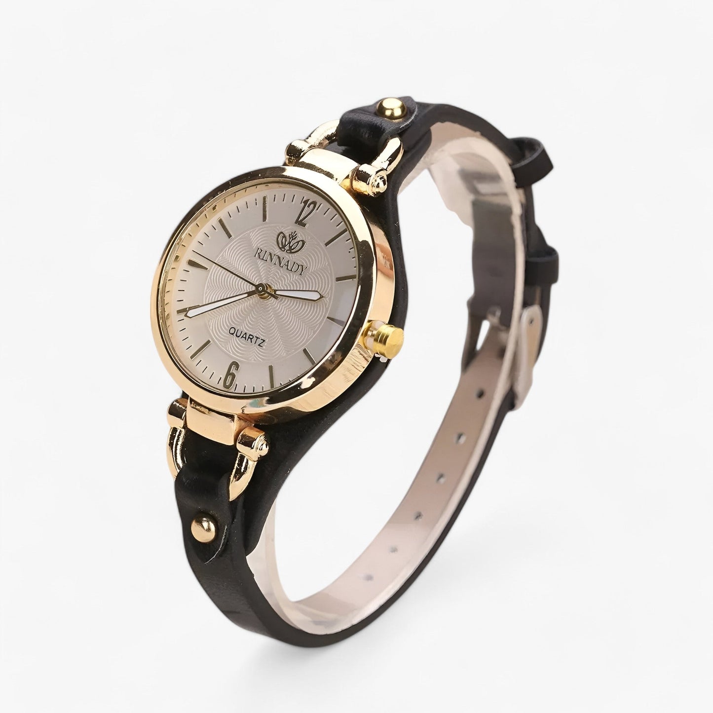 Alina Stijlvol Dameshorloge – Elegantie in een Slanke PU Leren Armband