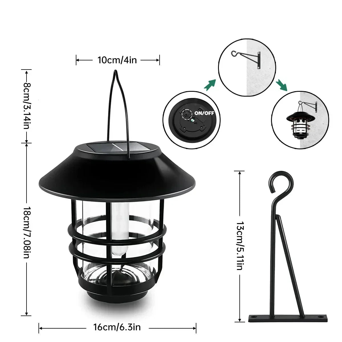 SunRay – Zonne energie wandlamp