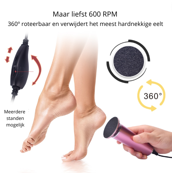 Velvo – Luxe Elektrische Pedicure Vijl