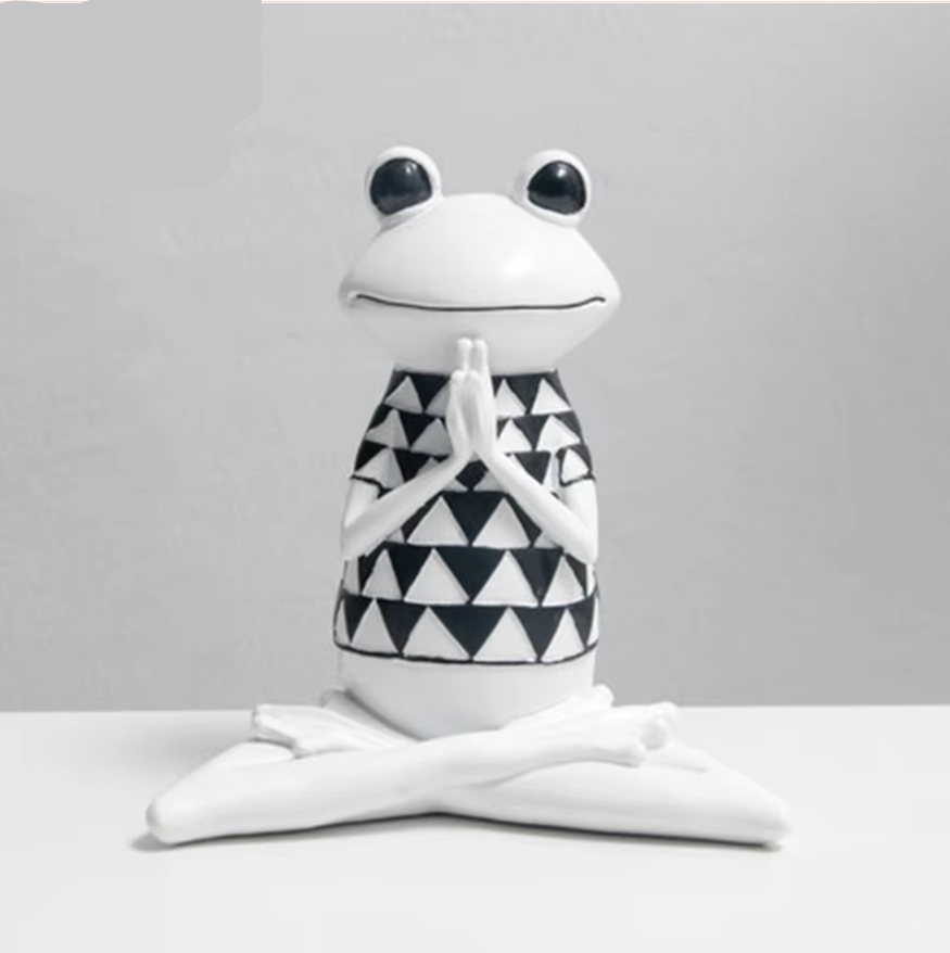SereniFrog – Rustgevende Meditatiekikker Decoratie