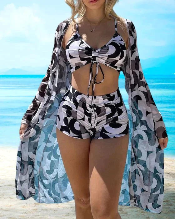 TropicalVibe Bikini Set