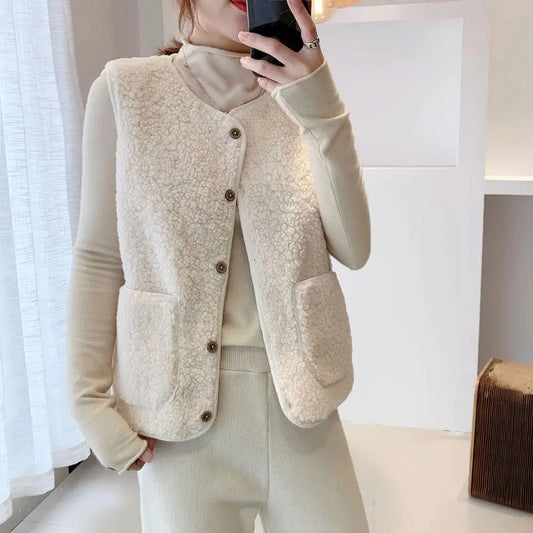 Maya - Trendy Fluffy Vest Voor Dames