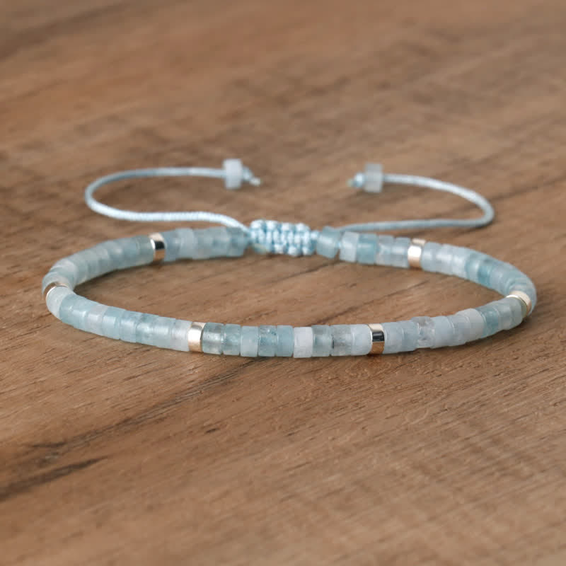 Lumineaux Elegante Armband met 2,4 mm Natuurlijke Steentjes
