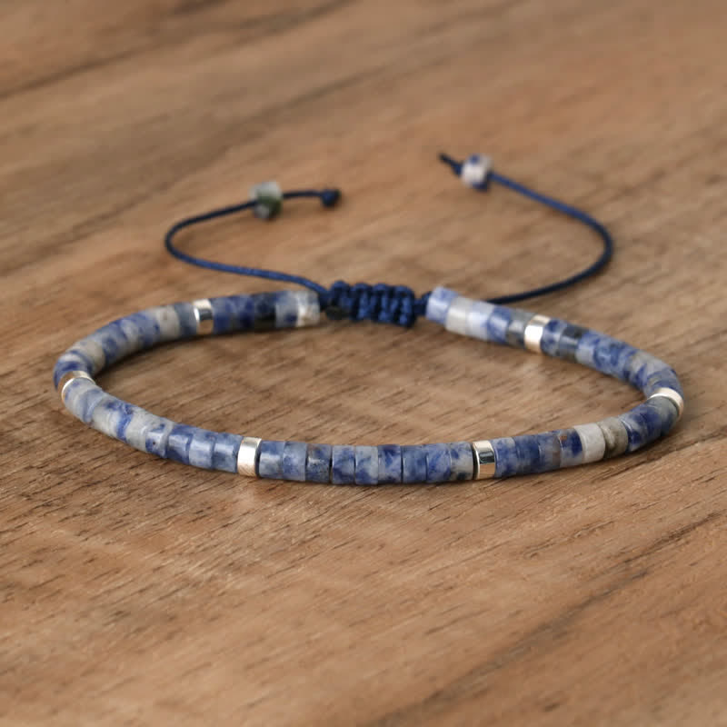 Lumineaux Elegante Armband met 2,4 mm Natuurlijke Steentjes