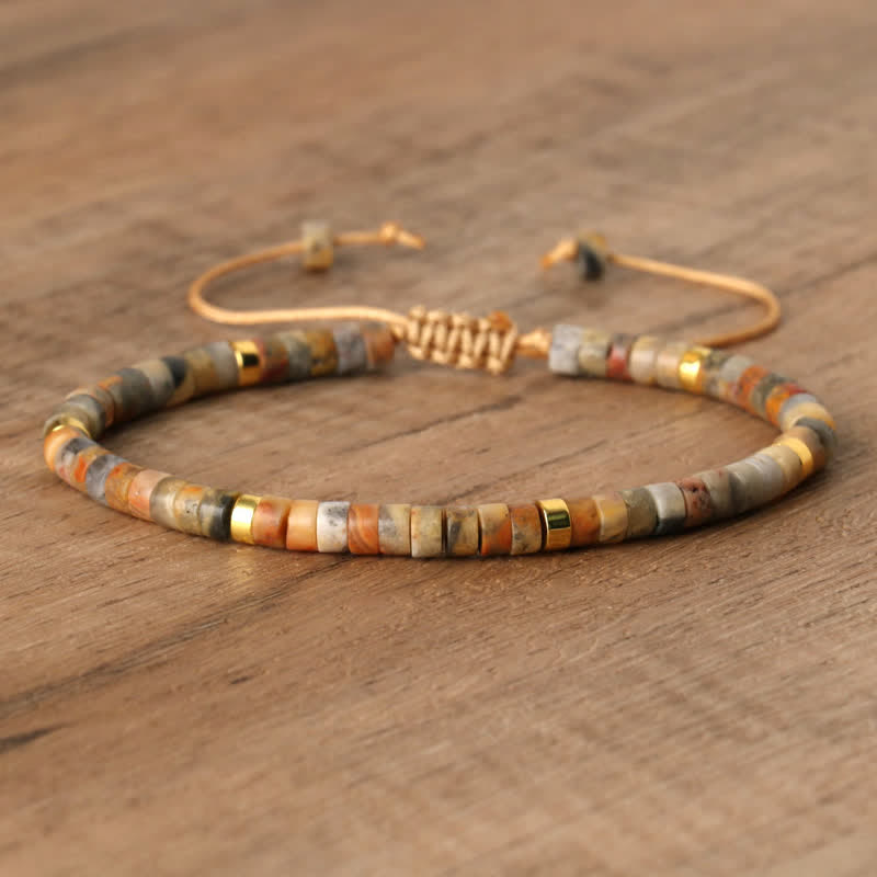 Lumineaux Elegante Armband met 2,4 mm Natuurlijke Steentjes