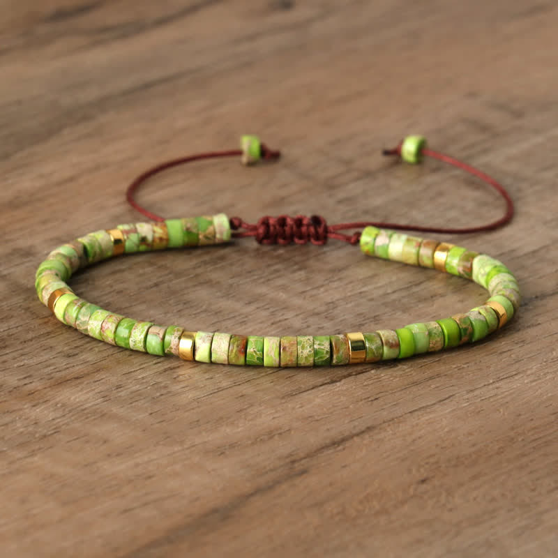 Lumineaux Elegante Armband met 2,4 mm Natuurlijke Steentjes