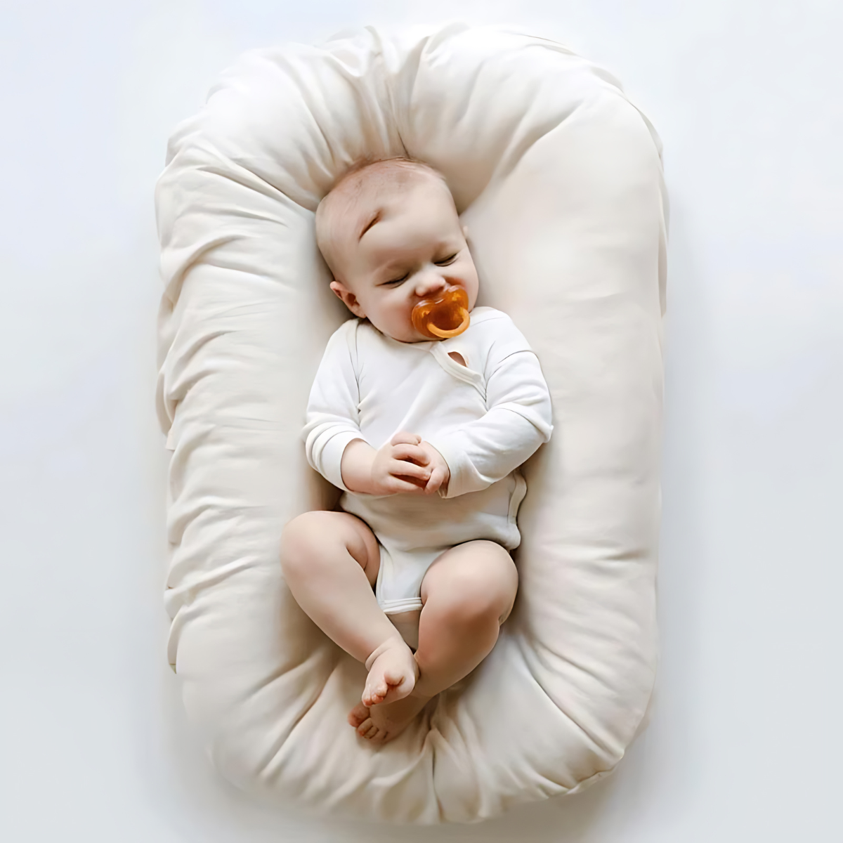 babykussen comfortabel wit