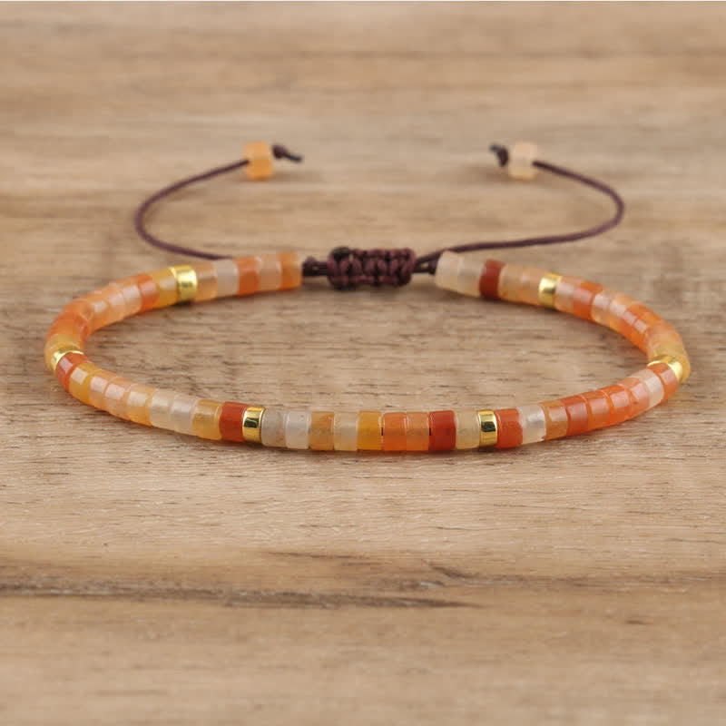 Lumineaux Elegante Armband met 2,4 mm Natuurlijke Steentjes