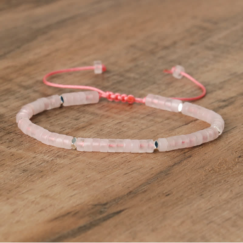 Lumineaux Elegante Armband met 2,4 mm Natuurlijke Steentjes