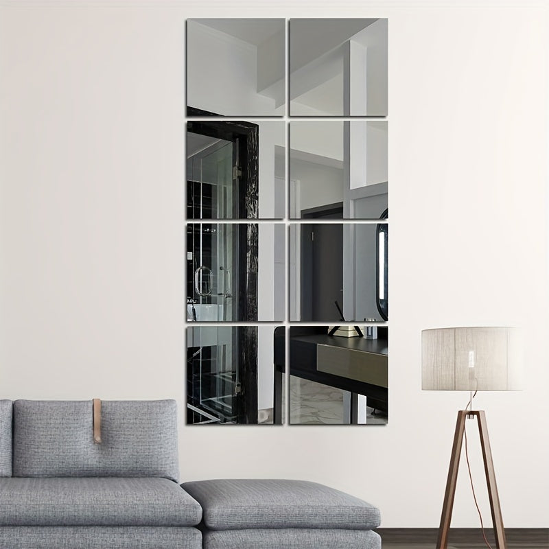 CrystalView Luxe 3D Acryl Spiegeltegels Set