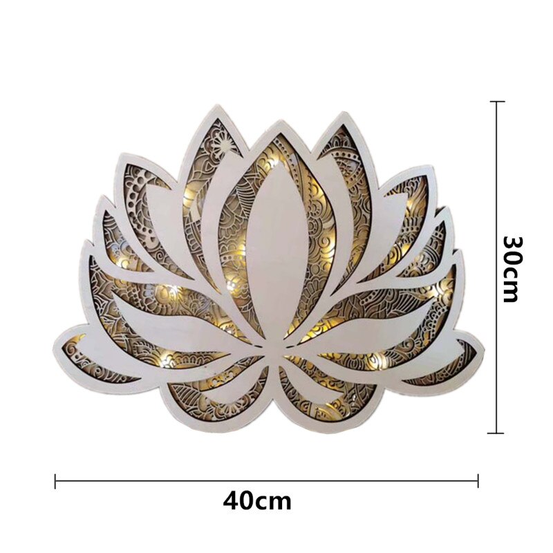 Lotus Zen Mandala Wandlamp voor een Vredige Sfeer
