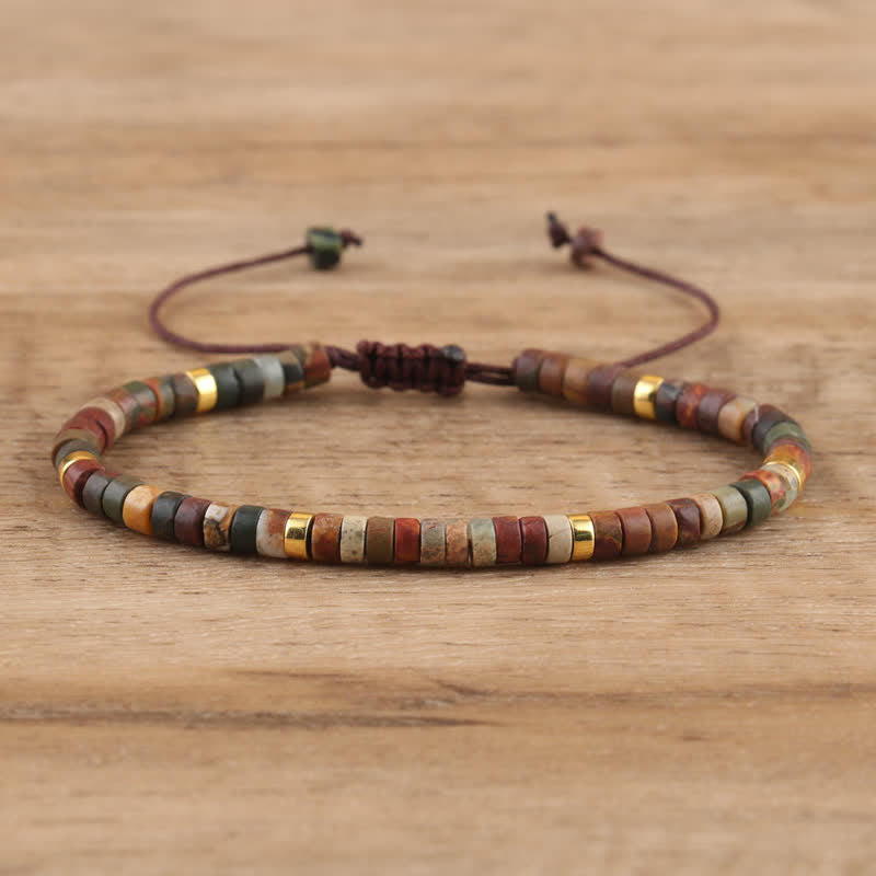 Lumineaux Elegante Armband met 2,4 mm Natuurlijke Steentjes