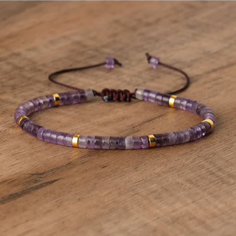 Lumineaux Elegante Armband met 2,4 mm Natuurlijke Steentjes