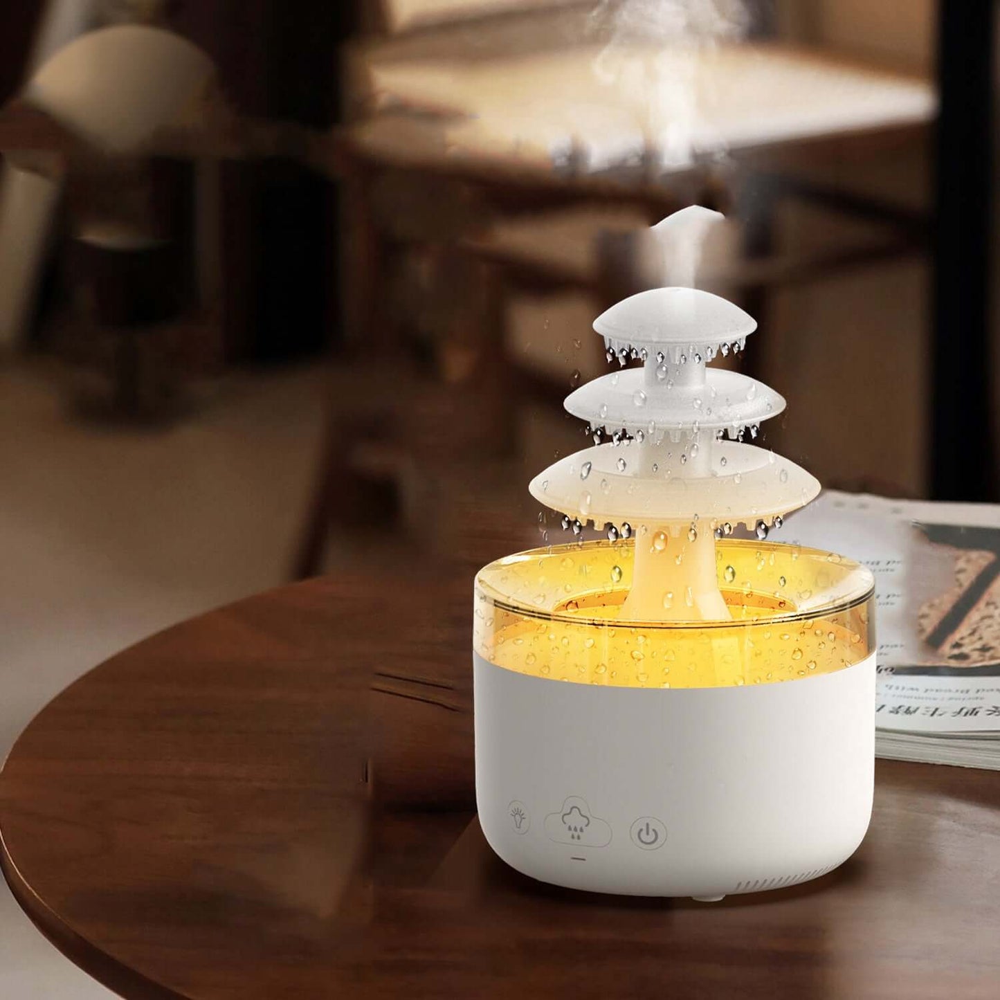 TranquilMist Aromatherapie Diffuser – Meerdere Nevelstanden & Rustgevend Licht