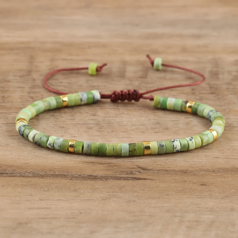 Lumineaux Elegante Armband met 2,4 mm Natuurlijke Steentjes