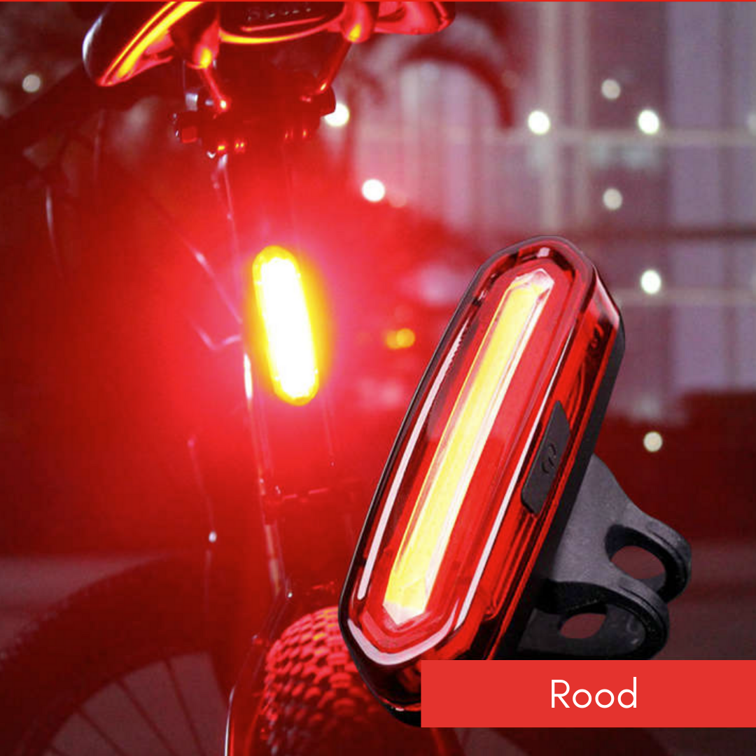 fiets achterlicht led oplaadbaar rood