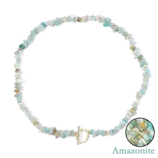 Zenya | Boheemse Ketting met Natuurlijke Halfedelstenen – Heling & Harmonie