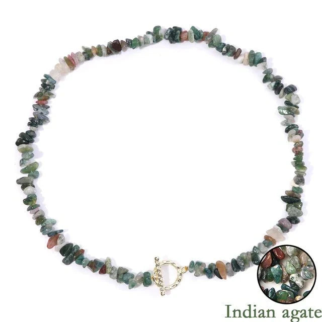 Zenya | Boheemse Ketting met Natuurlijke Halfedelstenen – Heling & Harmonie