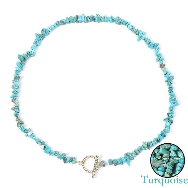 Zenya | Boheemse Ketting met Natuurlijke Halfedelstenen – Heling & Harmonie