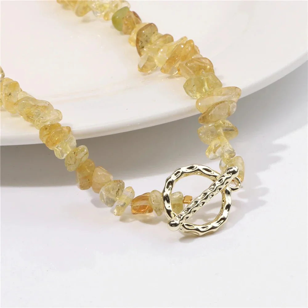Zenya | Boheemse Ketting met Natuurlijke Halfedelstenen – Heling & Harmonie