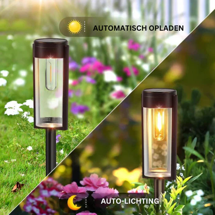 Zonne tuin lamp pad