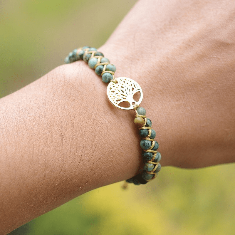 Aralia - Armband Levensboom met Jaspis