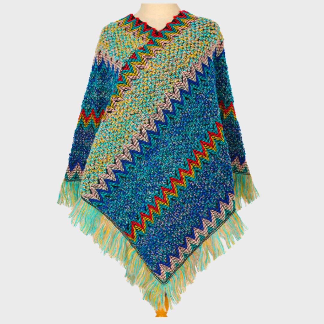 Isara – Elegante Boho Poncho voor Dames