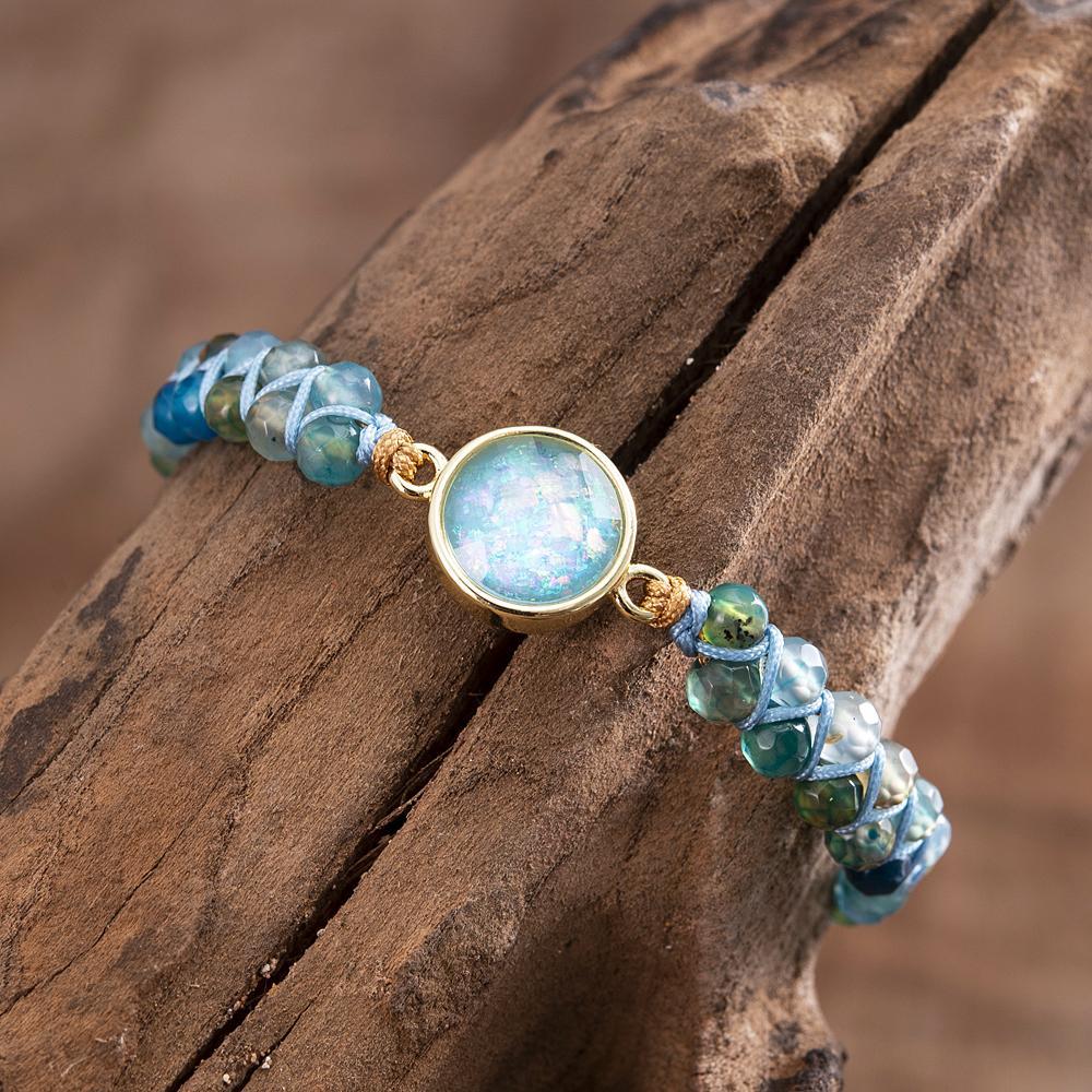 Nayra Bracelet – Elegantie met de rust van blauwe opaal.