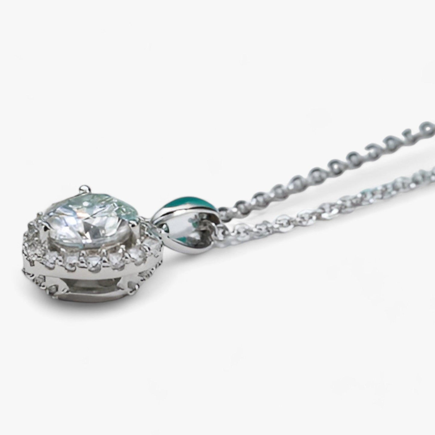 LunaLove Ketting - Luxe Moissanite Hartvormige Hanger Ketting