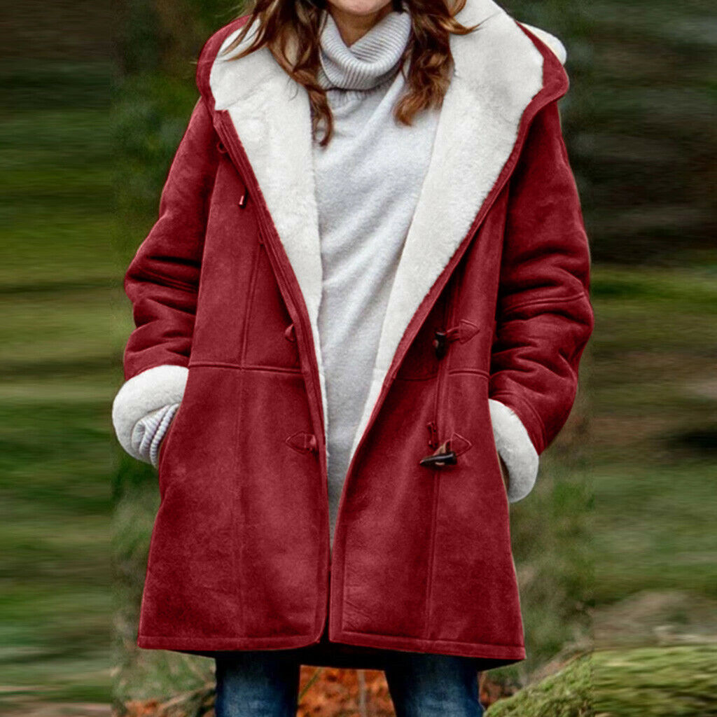 ELENA Warme Winterjas Met Sherpa Voering Voor Dames