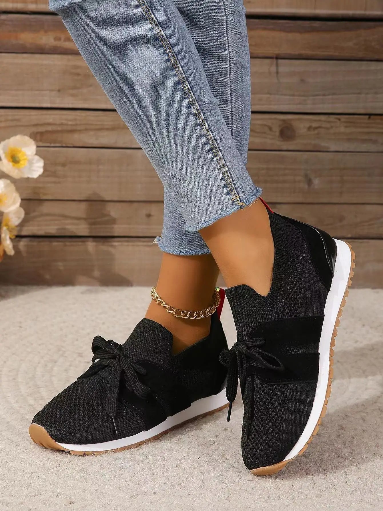 sneakers dames zwart