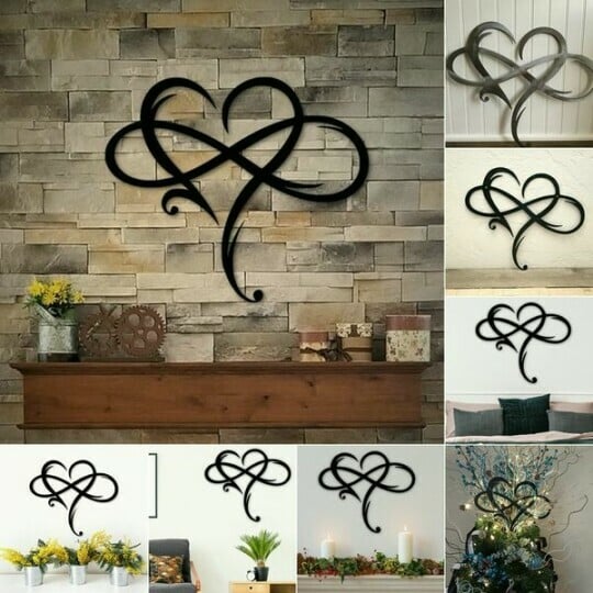 Alles is Liefde - Oneindigheid Hart Muurdecoratie