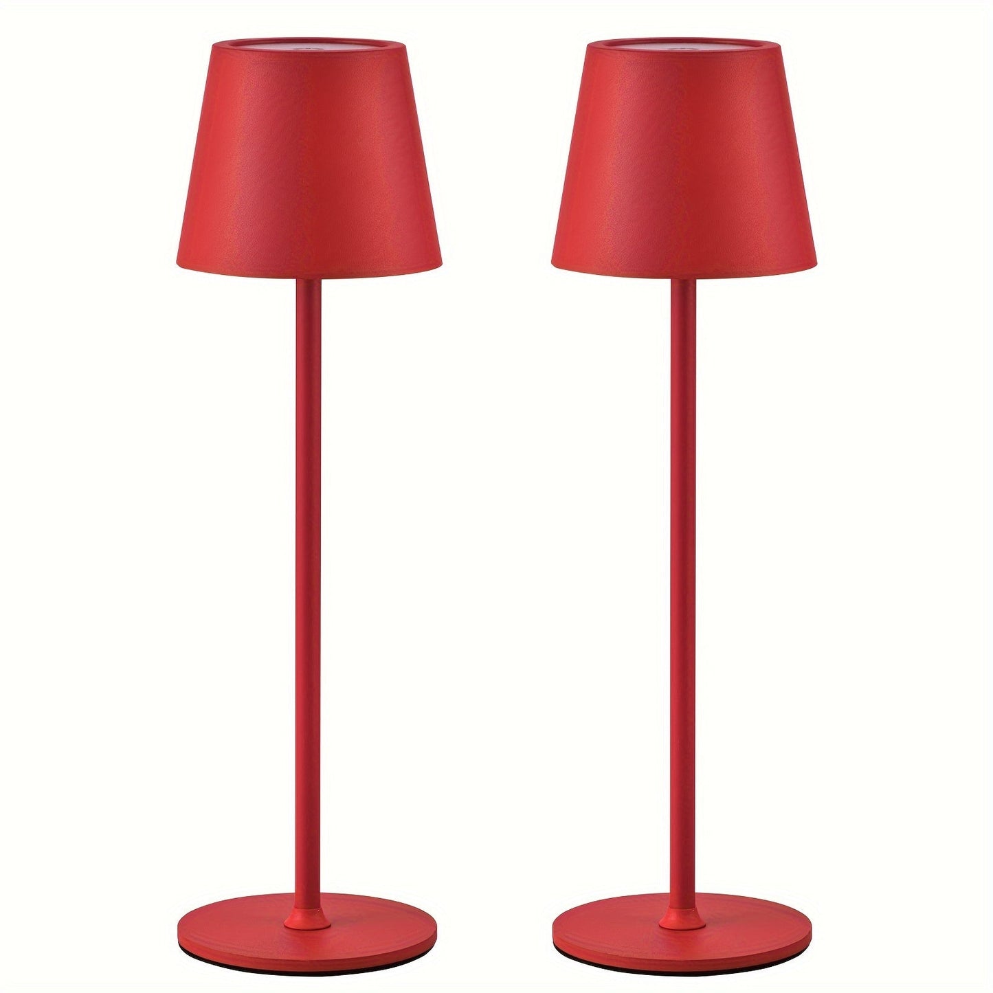 draadloos touch tafellamp rood