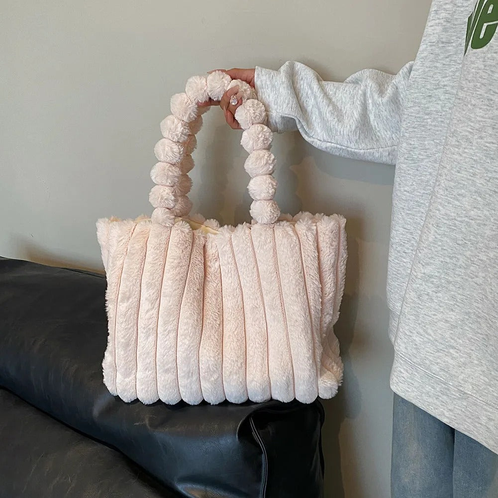 tas fluffy offwhite
