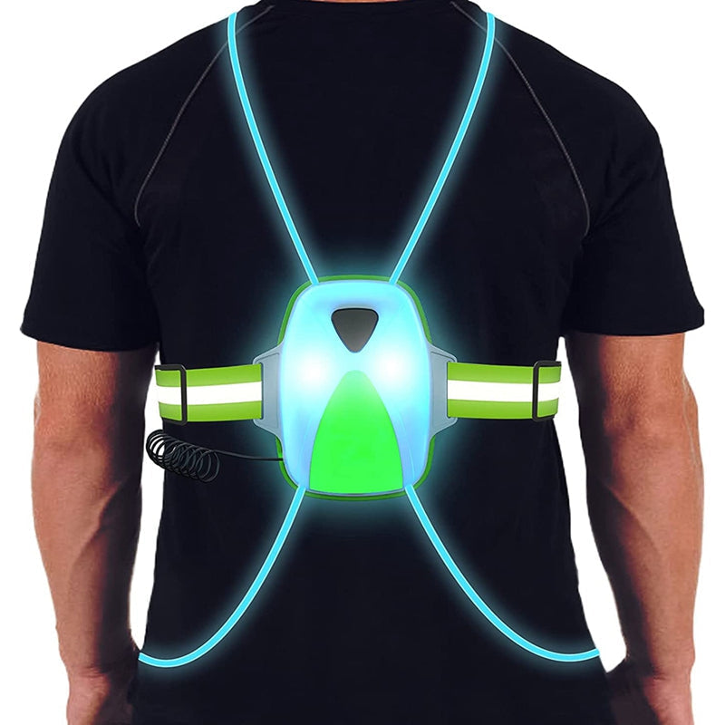 verlicht veiligheidsvest onderweg sport