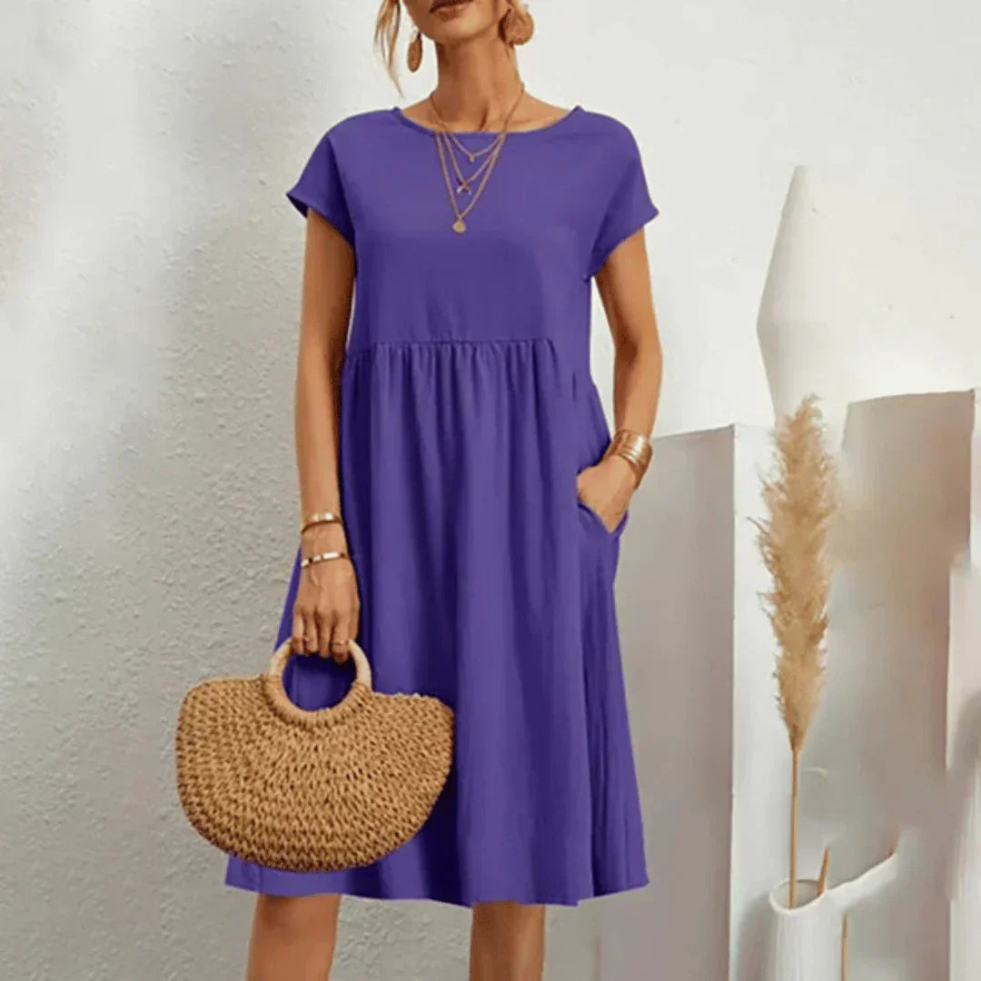 Luxe jurk paars