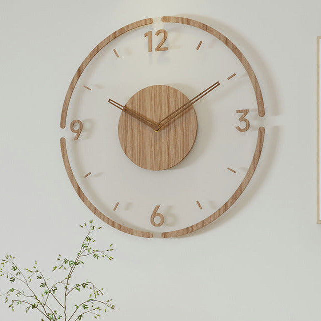 wandklok hout timora