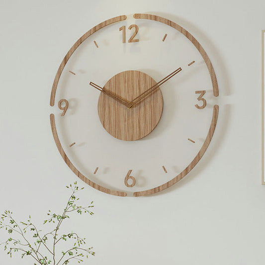 wandklok hout timora